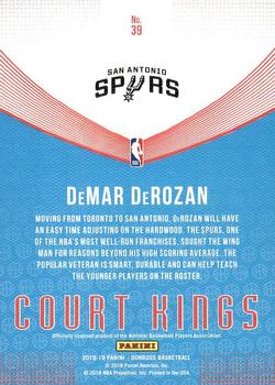 2018-19 Donruss - Court Kings #39 DeMar DeRozan Back