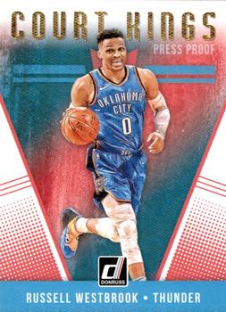 2018-19 Donruss - Court Kings Press Proof #18 Russell Westbrook Front