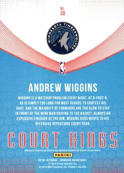 2018-19 Donruss - Court Kings Press Proof #38 Andrew Wiggins Back