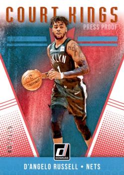 2018-19 Donruss - Court Kings Press Proof Orange #32 D'Angelo Russell Front