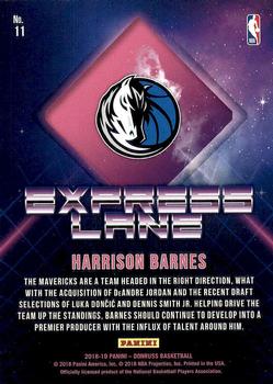 2018-19 Donruss - Express Lane #11 Harrison Barnes Back