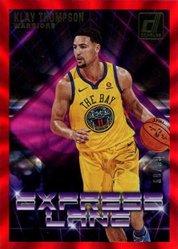 2018-19 Donruss - Express Lane Holo Red Laser #25 Klay Thompson Front