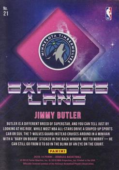 2018-19 Donruss - Express Lane Holo Yellow Laser #21 Jimmy Butler Back