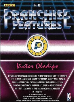 2018-19 Donruss - Franchise Features #12 Victor Oladipo Back