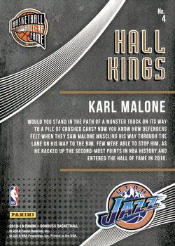 2018-19 Donruss - Hall Kings #4 Karl Malone Back