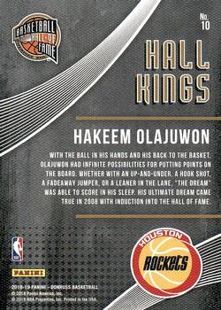2018-19 Donruss - Hall Kings #10 Hakeem Olajuwon Back