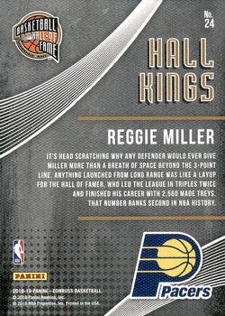2018-19 Donruss - Hall Kings #24 Reggie Miller Back