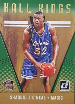 2018-19 Donruss - Hall Kings Green Flood #30 Shaquille O'Neal Front