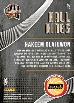 2018-19 Donruss - Hall Kings Press Proof #10 Hakeem Olajuwon Back