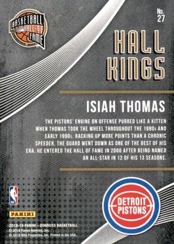 2018-19 Donruss - Hall Kings Press Proof #27 Isiah Thomas Back