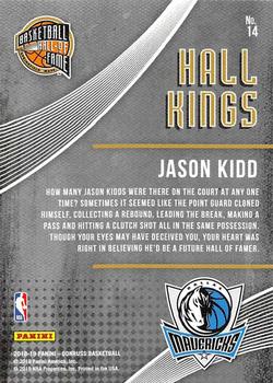 2018-19 Donruss - Hall Kings Press Proof Blue #14 Jason Kidd Back