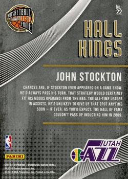 2018-19 Donruss - Hall Kings Press Proof Orange #22 John Stockton Back