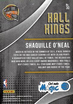 2018-19 Donruss - Hall Kings Press Proof Orange #30 Shaquille O'Neal Back