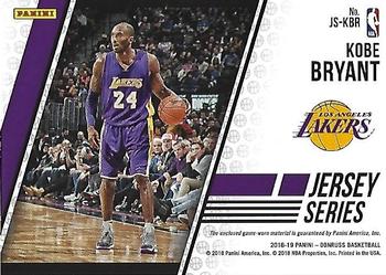 2018-19 Donruss - Jersey Series #JS-KBR Kobe Bryant Back