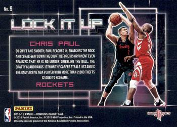 2018-19 Donruss - Lock It Up #9 Chris Paul Back