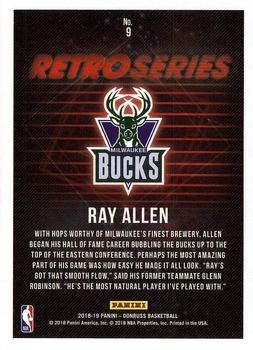 2018-19 Donruss - Retro Series #9 Ray Allen Back