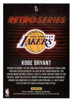 2018-19 Donruss - Retro Series #23 Kobe Bryant Back