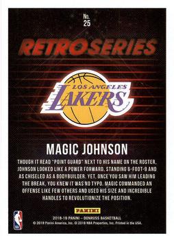 2018-19 Donruss - Retro Series #25 Magic Johnson Back