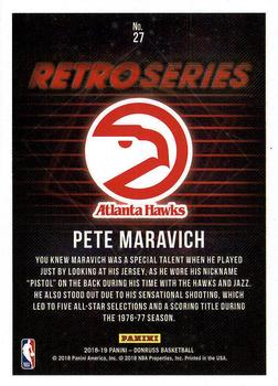 2018-19 Donruss - Retro Series #27 Pete Maravich Back