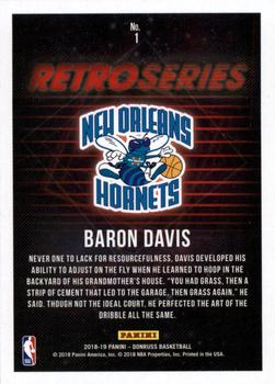 2018-19 Donruss - Retro Series Press Proof #1 Baron Davis Back