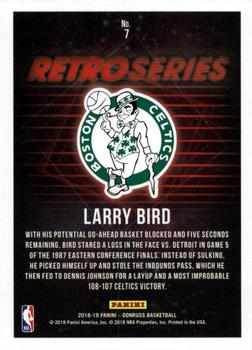2018-19 Donruss - Retro Series Press Proof #7 Larry Bird Back
