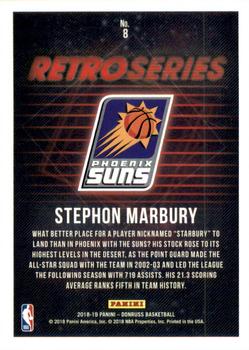 2018-19 Donruss - Retro Series Press Proof #8 Stephon Marbury Back