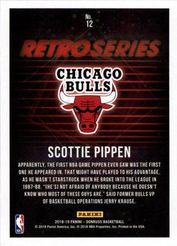 2018-19 Donruss - Retro Series Press Proof #12 Scottie Pippen Back