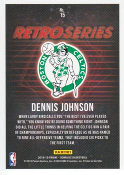 2018-19 Donruss - Retro Series Press Proof #15 Dennis Johnson Back
