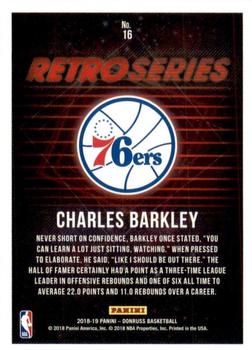 2018-19 Donruss - Retro Series Press Proof #16 Charles Barkley Back