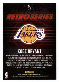 2018-19 Donruss - Retro Series Press Proof #23 Kobe Bryant Back