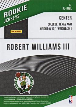 2018-19 Donruss - Rookie Jerseys #RJ-RWL Robert Williams III Back