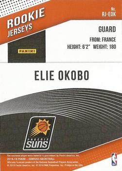 2018-19 Donruss - Rookie Jerseys Prime #RJ-EOK Elie Okobo Back