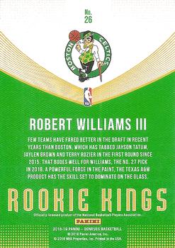 2018-19 Donruss - Rookie Kings Press Proof Red #26 Robert Williams III Back