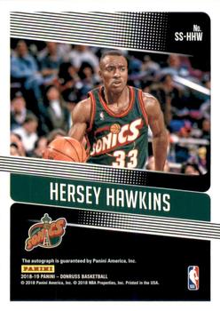 2018-19 Donruss - Significant Signatures #SS-HHW Hersey Hawkins Back