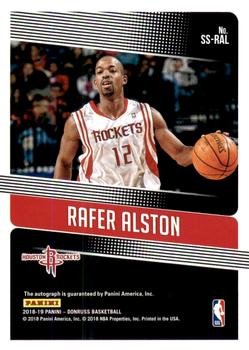 2018-19 Donruss - Significant Signatures #SS-RAL Rafer Alston Back