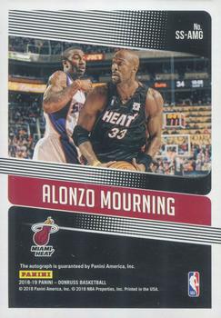 2018-19 Donruss - Significant Signatures #SS-AMG Alonzo Mourning Back