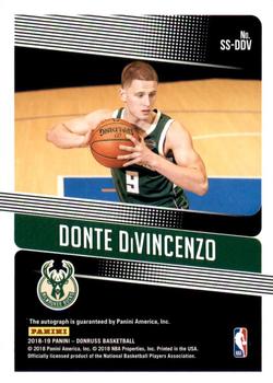 2018-19 Donruss - Significant Signatures #SS-DDV Donte DiVincenzo Back