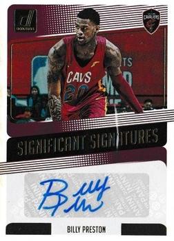 2018-19 Donruss - Significant Signatures #SS-BPS Billy Preston Front