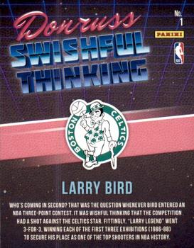2018-19 Donruss - Swishful Thinking Press Proof #1 Larry Bird Back