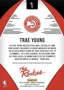 2018-19 Donruss - The Rookies #5 Trae Young Back