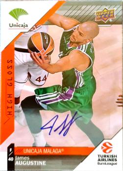 2017-18 Upper Deck EuroLeague - High Gloss Autographs #76 James Augustine Front