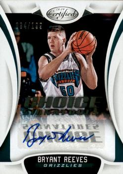 2018-19 Panini Certified - Choice Signatures #CS-BRV Bryant Reeves Front