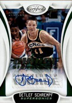 2018-19 Panini Certified - Choice Signatures #CS-DSF Detlef Schrempf Front
