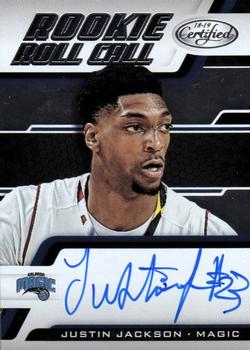 2018-19 Panini Certified - Rookie Roll Call #RRC-JUJ Justin Jackson Front