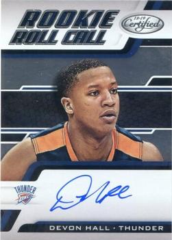 2018-19 Panini Certified - Rookie Roll Call #RRC-DH Devon Hall Front