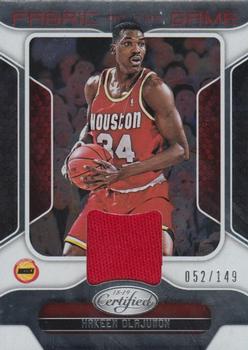 2018-19 Panini Certified - Fabric of the Game #FB-HOW Hakeem Olajuwon Front