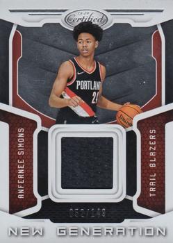 2018-19 Panini Certified - New Generation Jerseys #NGJ-AS Anfernee Simons Front