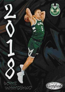 2018-19 Panini Certified - 2018 #18-4 Donte DiVincenzo Front