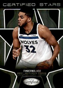 2018-19 Panini Certified - Certified Stars #CSR-5 Karl-Anthony Towns Front