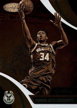 2018-19 Panini Certified - Gold Team #GT-2 Giannis Antetokounmpo Front